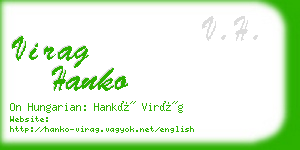 virag hanko business card